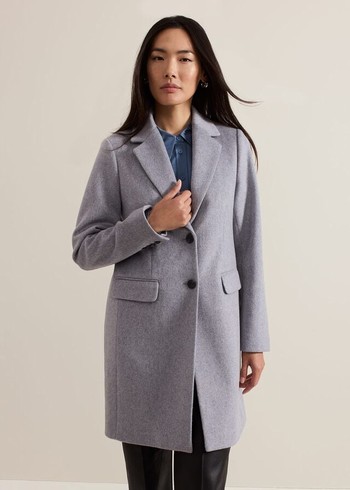 Phase Eight Lydia Wool Coats Grey Australia | XY7264310